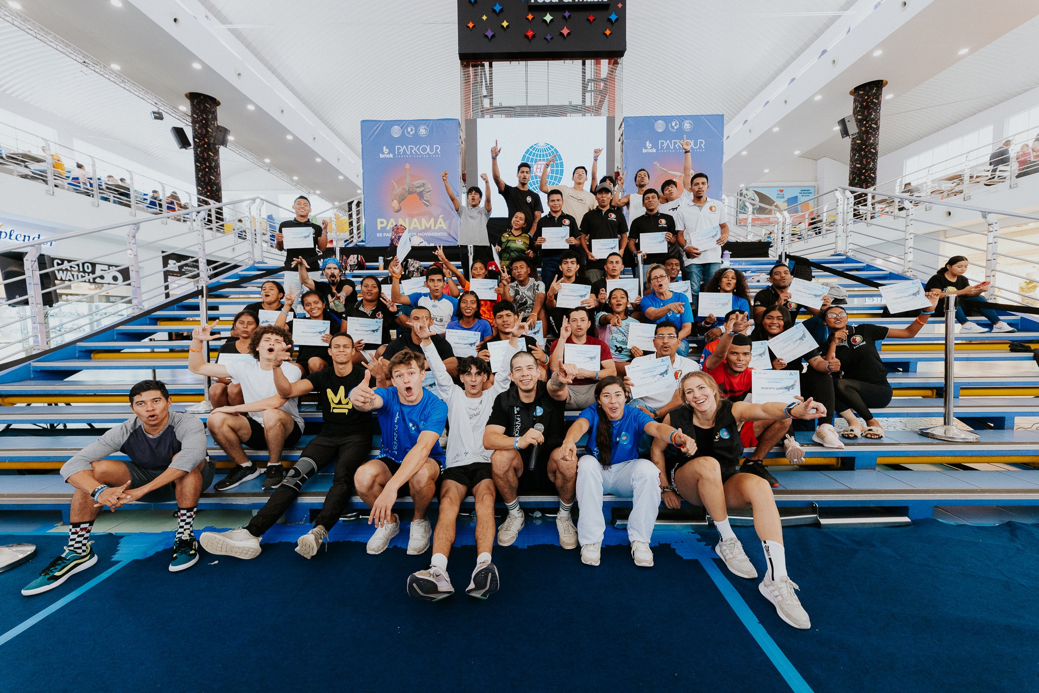 Brick Parkour Centro Caribe Tour brought together over 300 participants